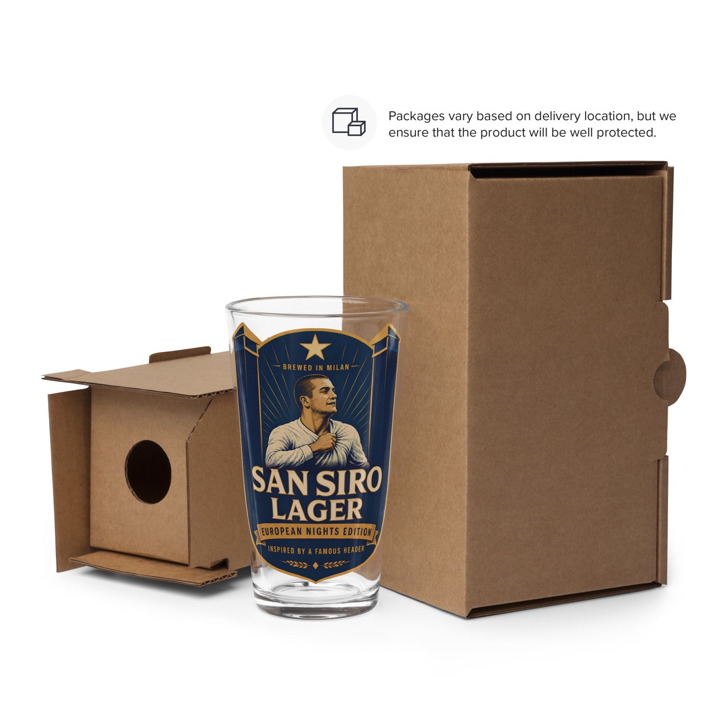 San Siro Lager Pint Glass
