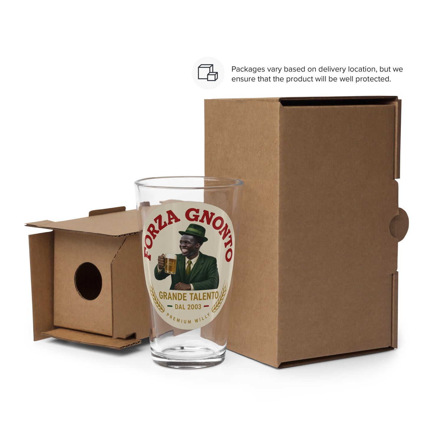 Forza Gnonto Pint Glass