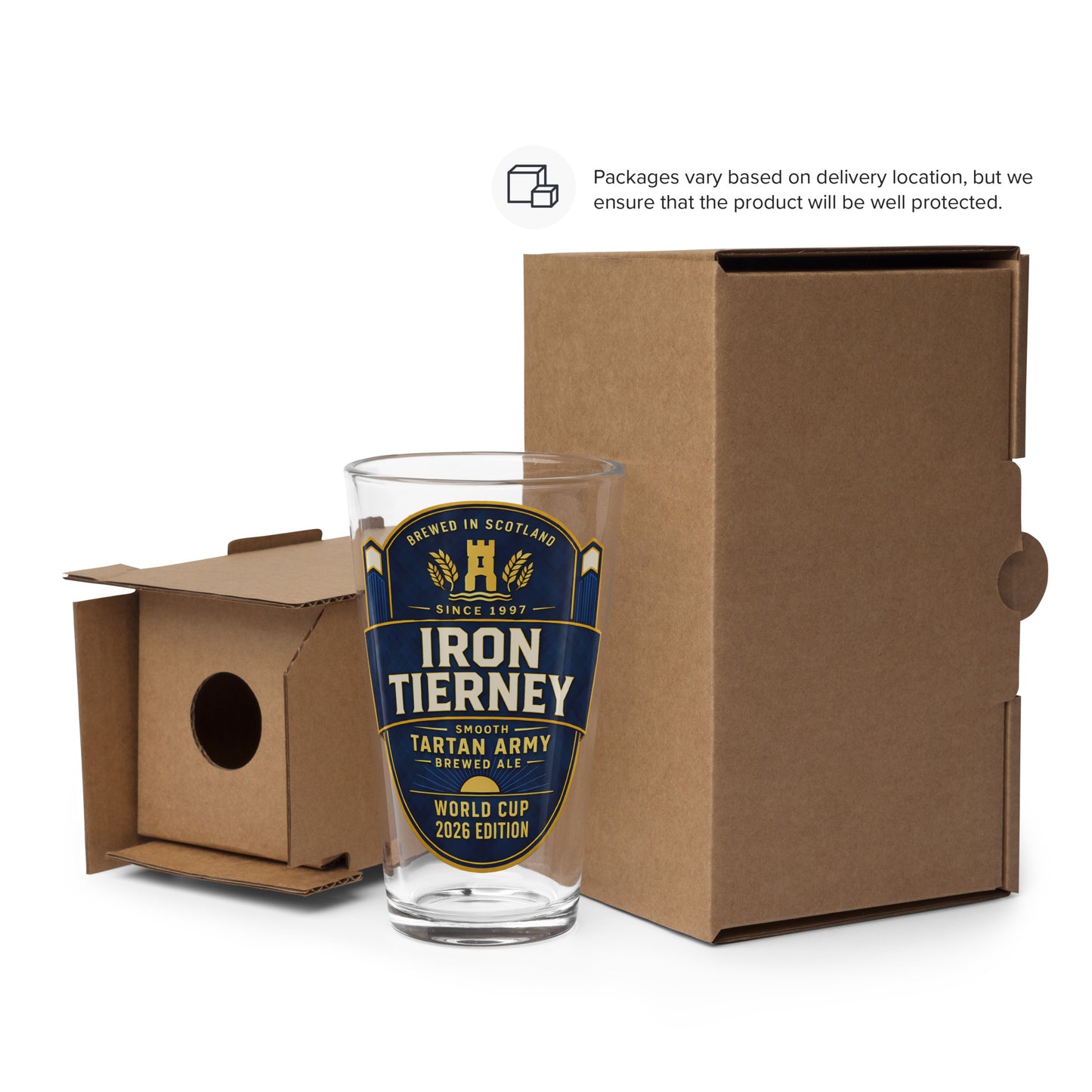 Iron Tierney Pint Glass