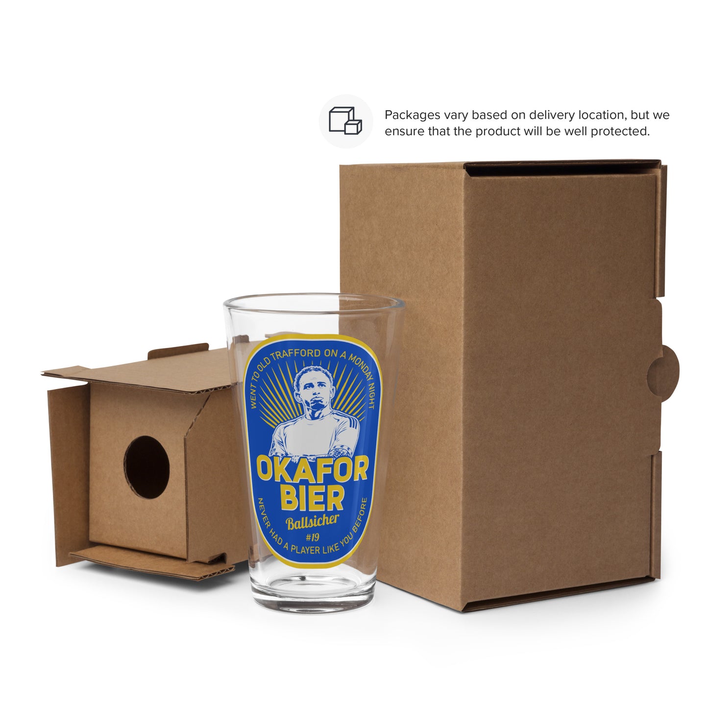 Okafor Bier Pint Glass