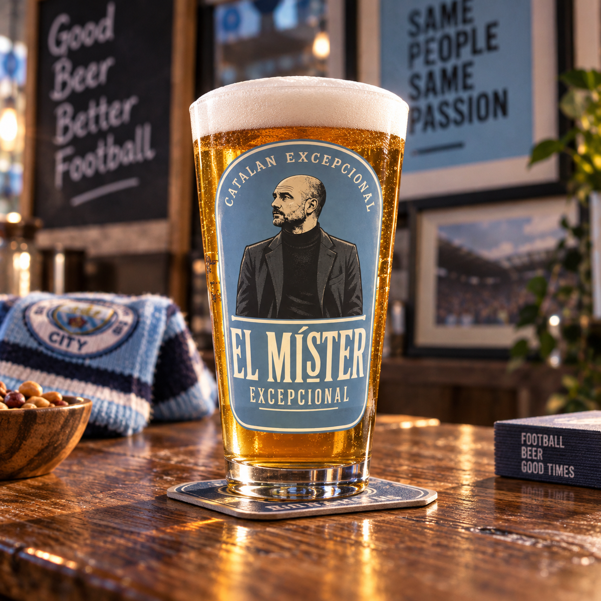 Manchester City Pint Glasses