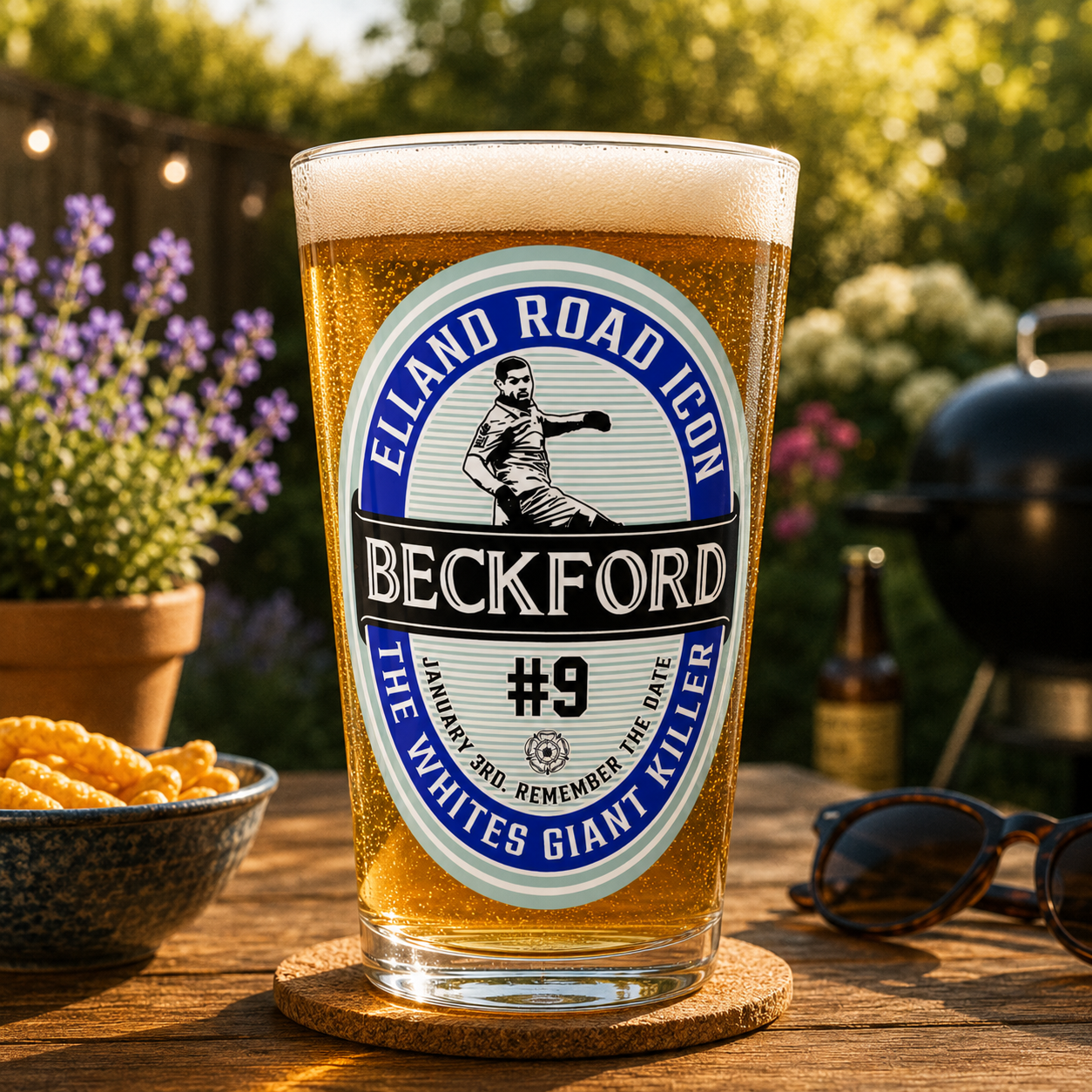Leeds United Pint Glasses
