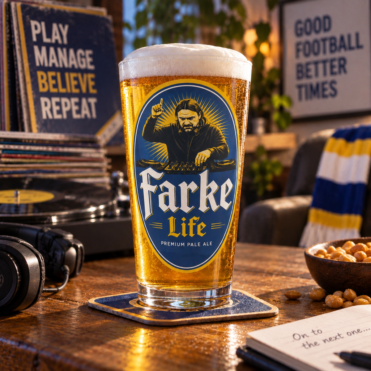 Leeds United Pint Glasses