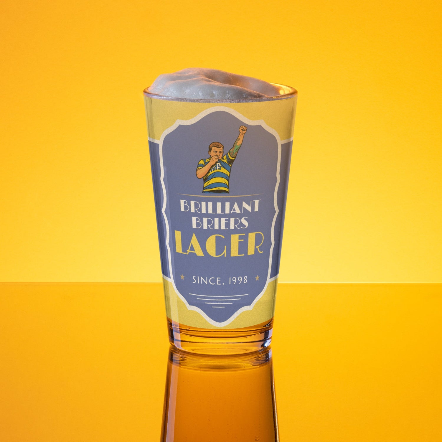 Warrington Wolves Pint Glasses