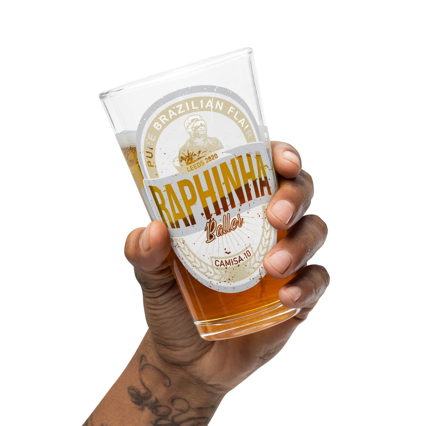Baller Raphinha Leeds United Pint Glass
