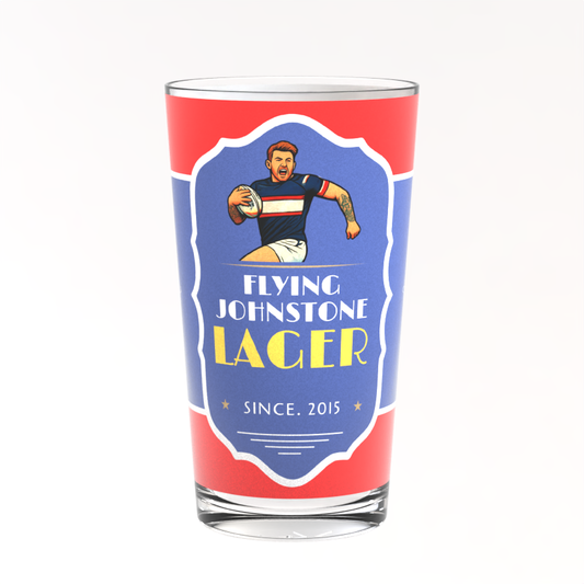 Flying Johnstone Pint Glass