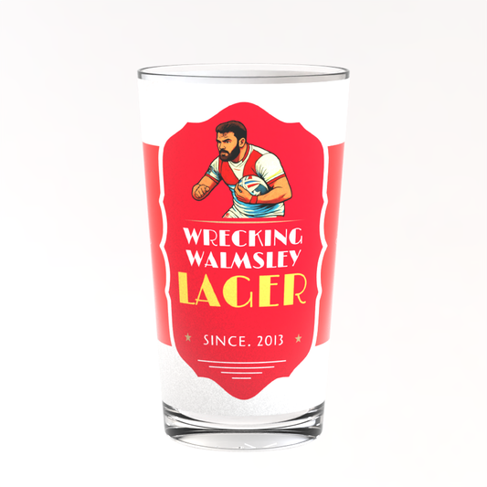 Wrecking Walmsley Pint Glass