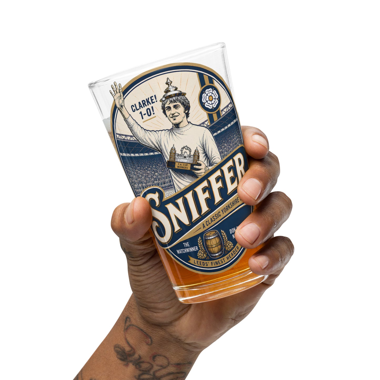 Sniffer Clarke Pint Glass