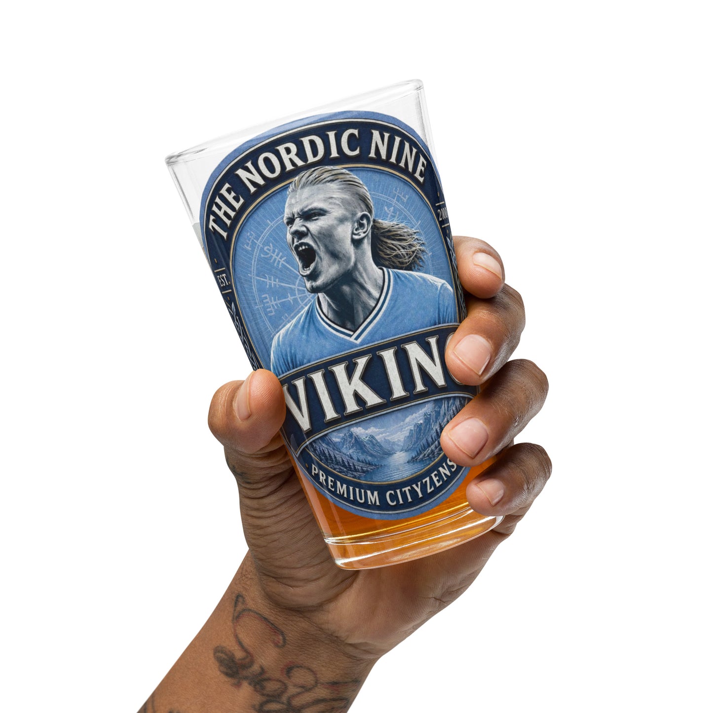 Haaland Viking Pint Glass