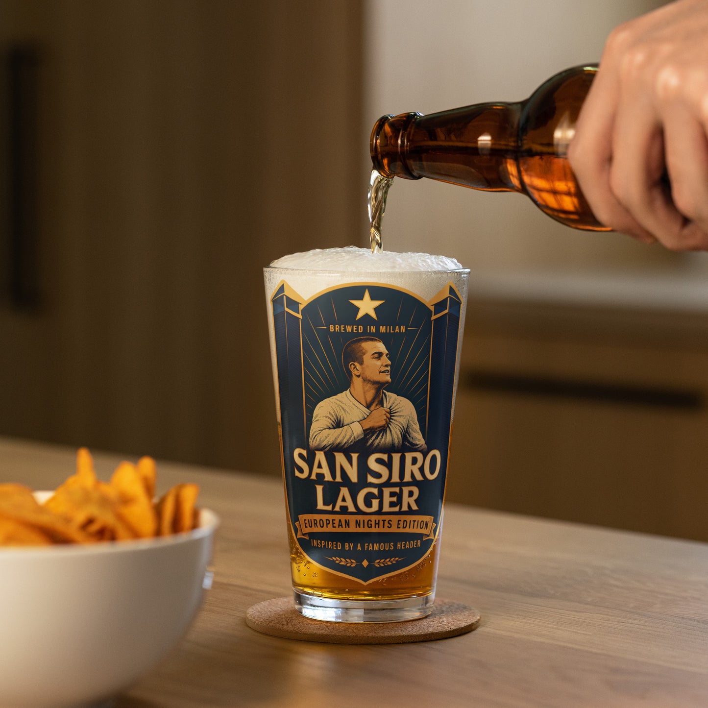San Siro Lager Pint Glass
