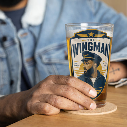 The Wingman Pint Glass
