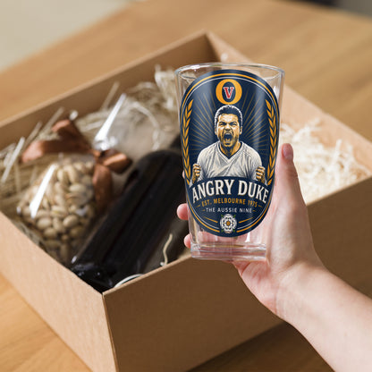 The Angry Duke Pint Glass