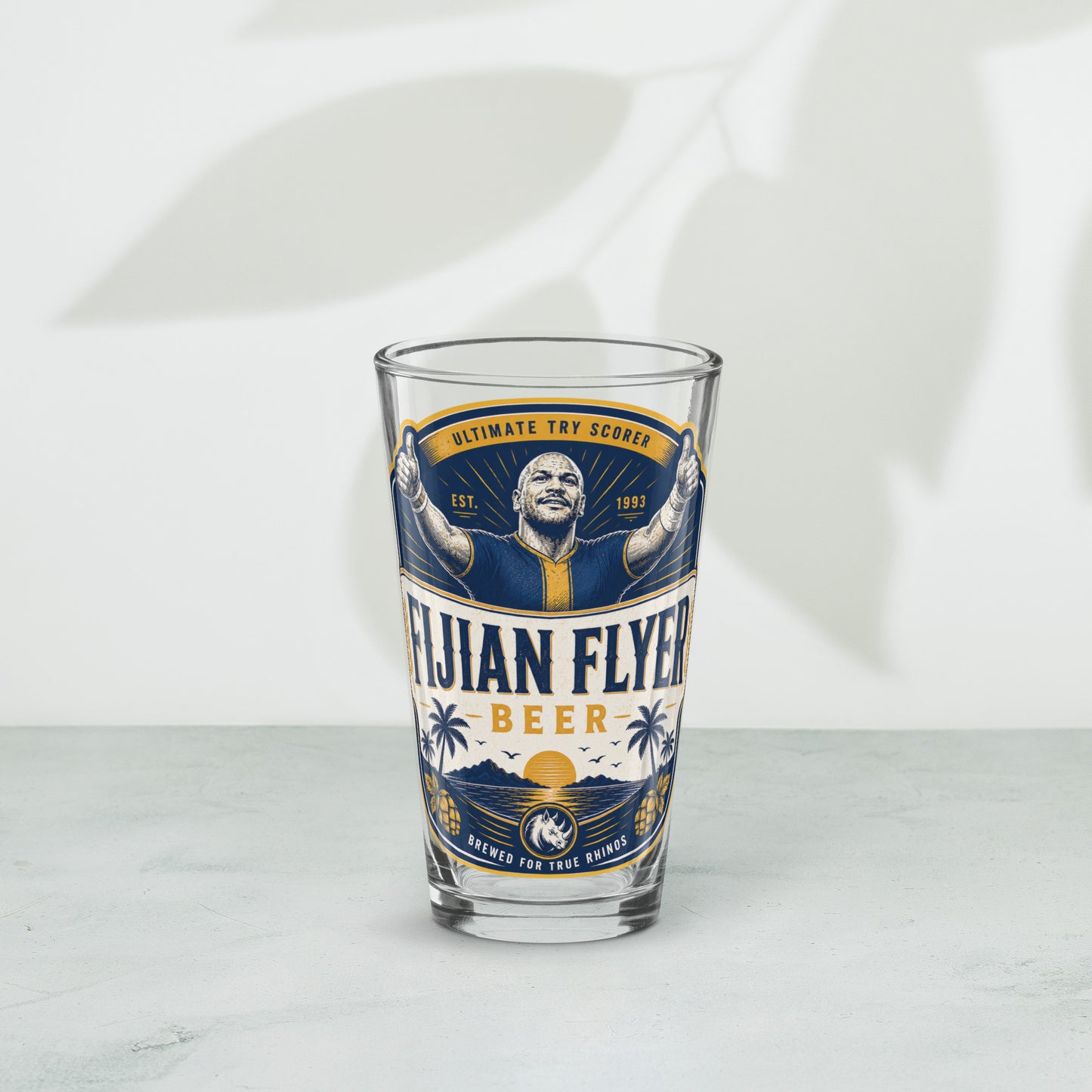 Fijian Flyer Pint Glass