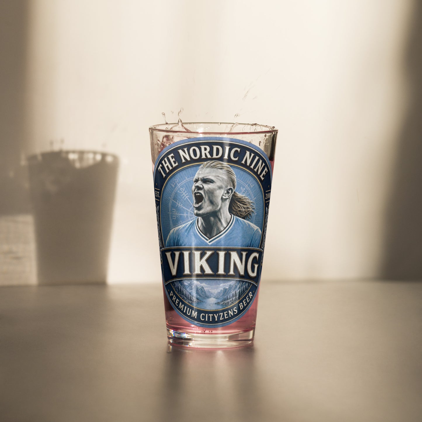 Haaland Viking Pint Glass