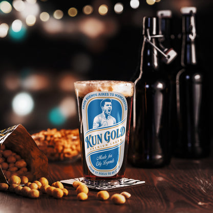Kun Gold Pint Glass