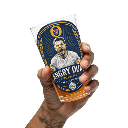 The Angry Duke Pint Glass