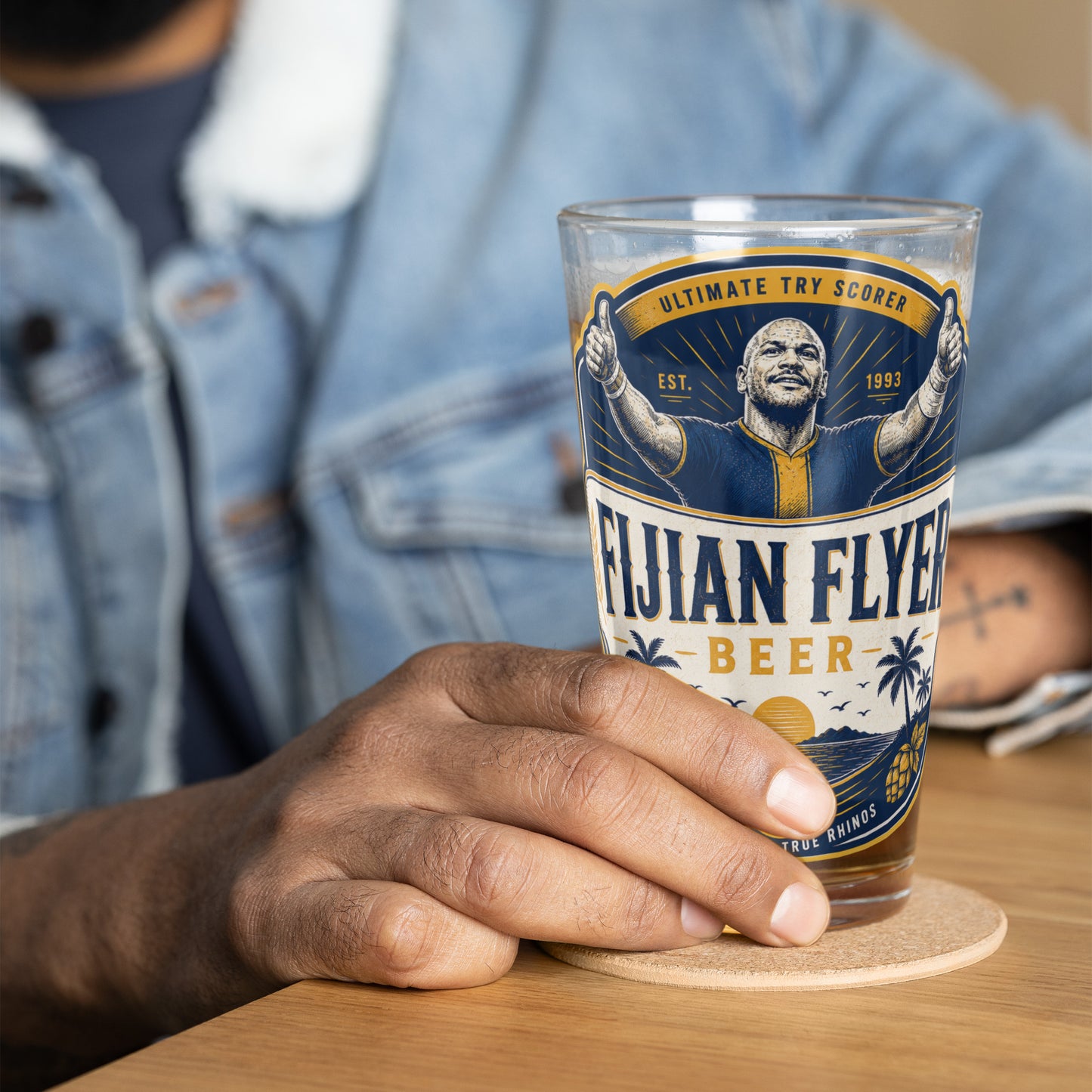 Fijian Flyer Pint Glass
