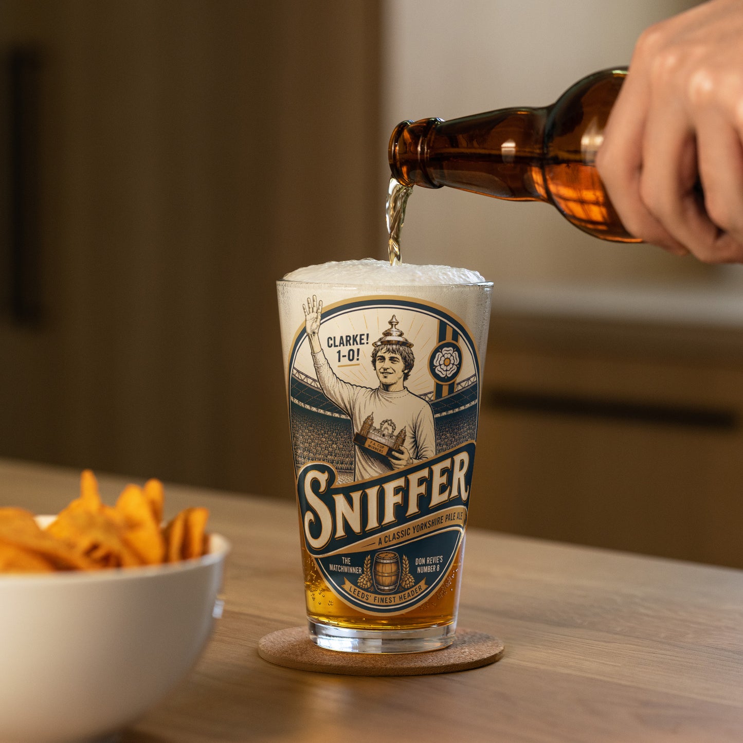 Sniffer Clarke Pint Glass