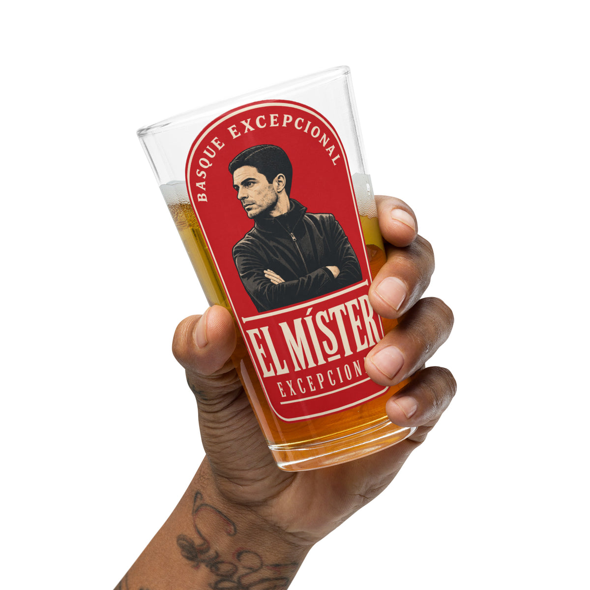 El Mister Arteta Pint Glass