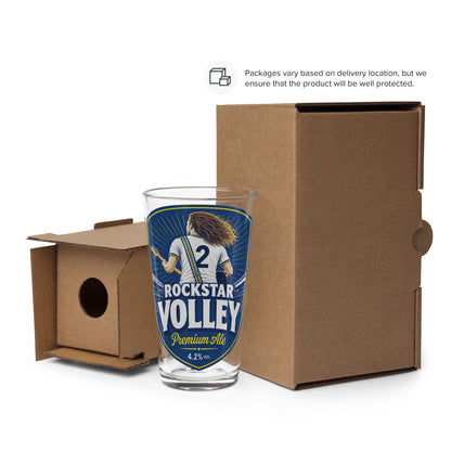 Rockstar Volley Pint Glass