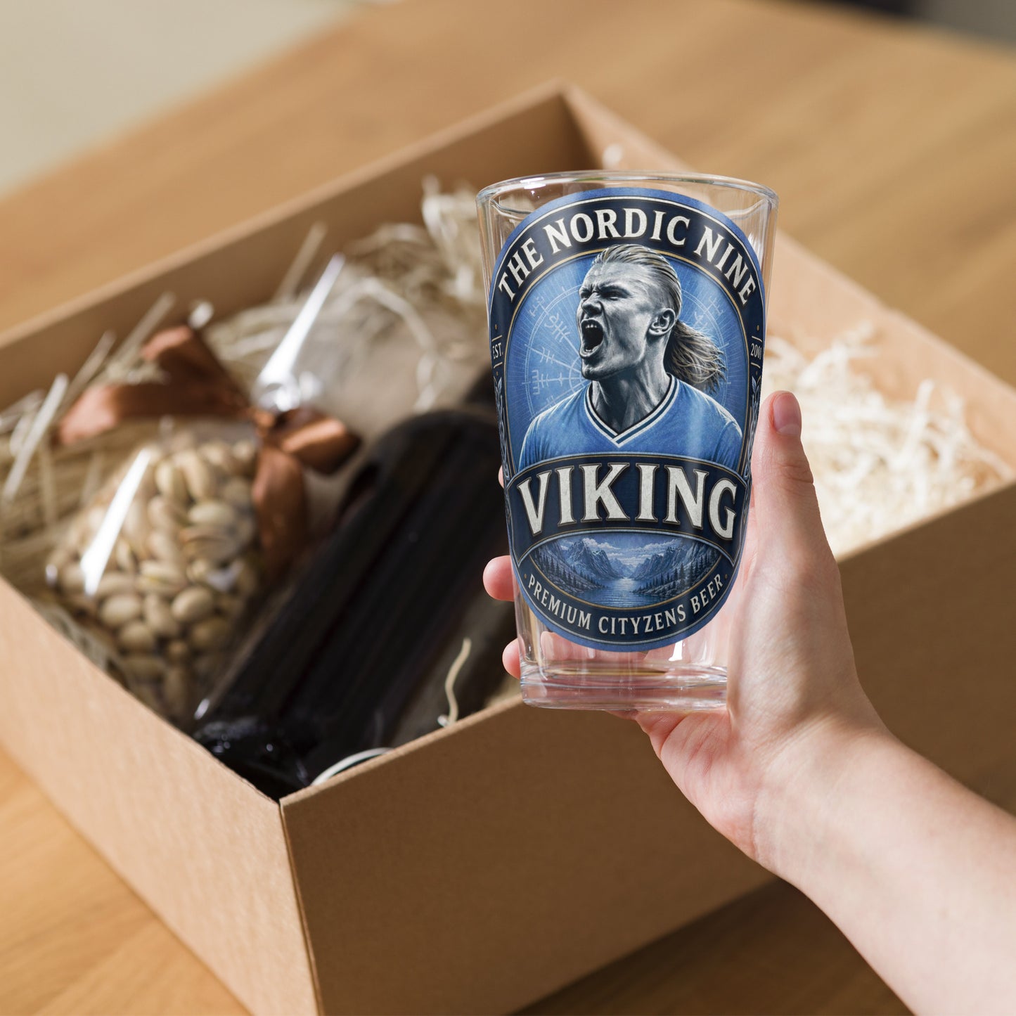 Haaland Viking Pint Glass