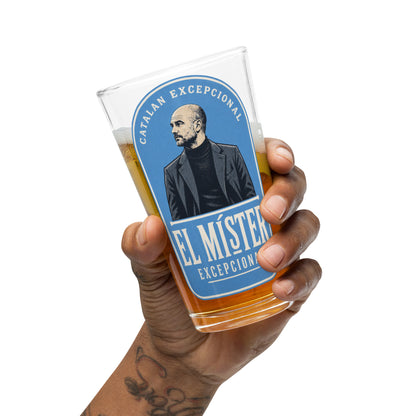 El Mister Pep Pint Glass