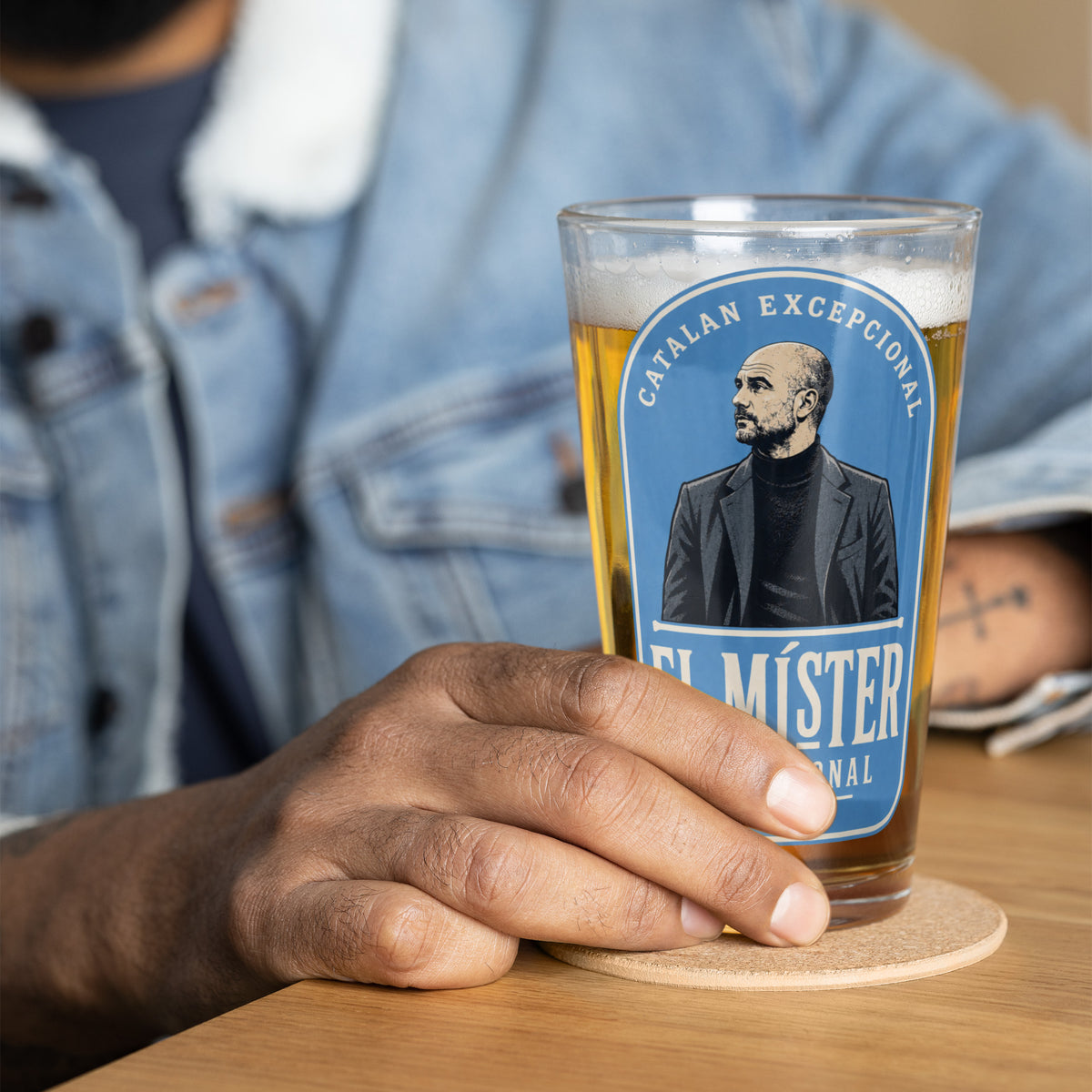 El Mister Pep Pint Glass
