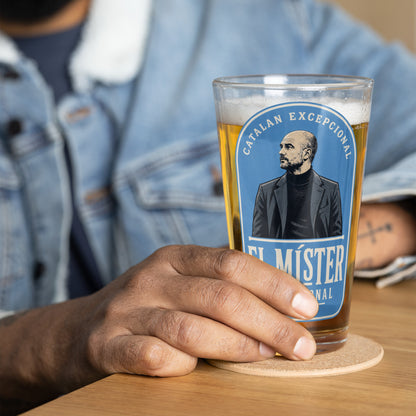 El Mister Pep Pint Glass