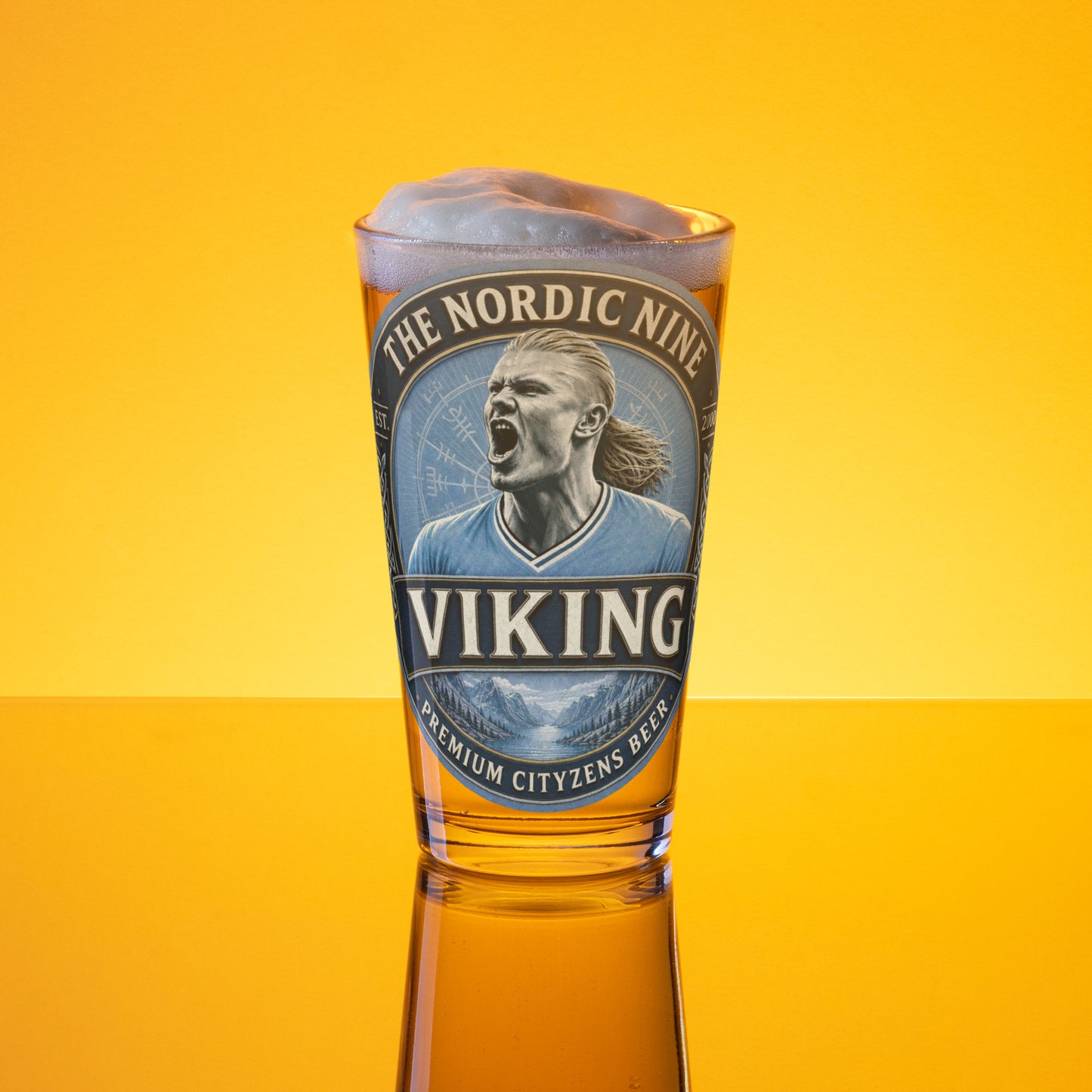 Haaland Viking Pint Glass