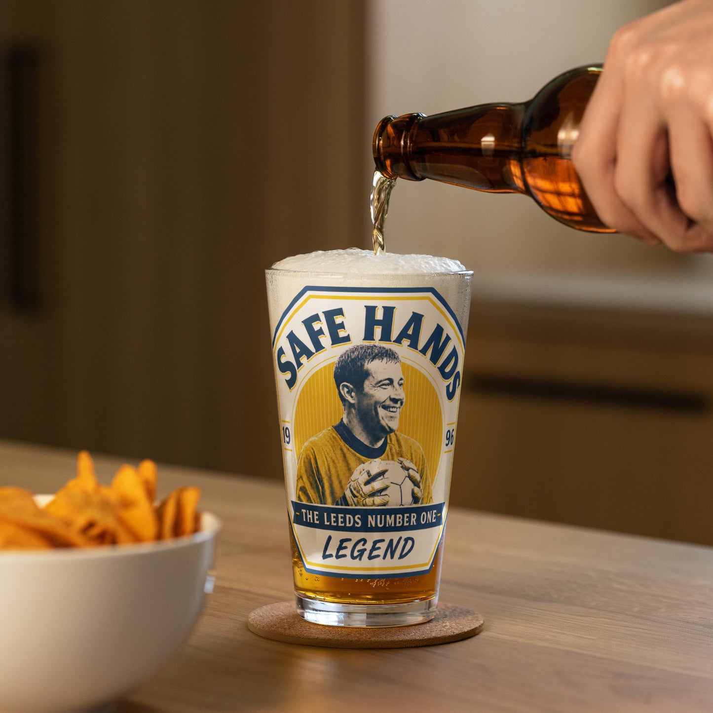 Safe Hands Pint Glass