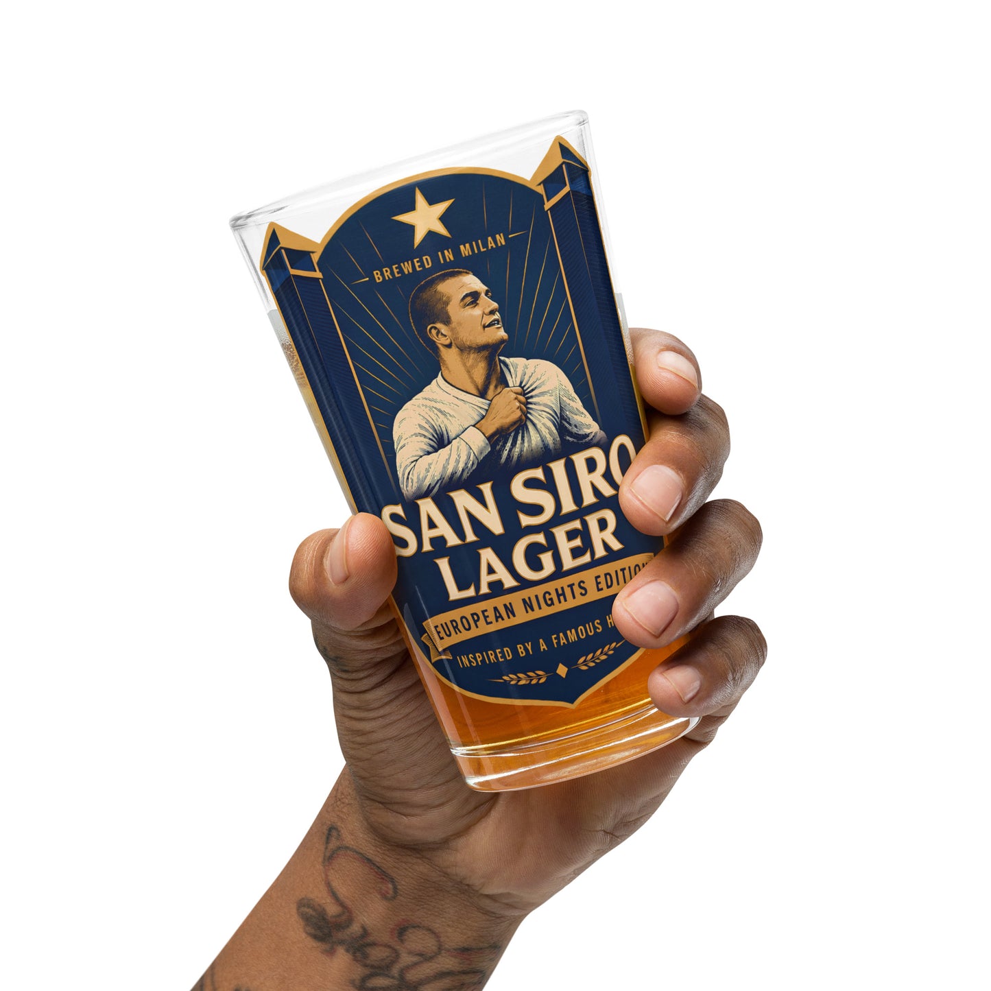 San Siro Lager Pint Glass