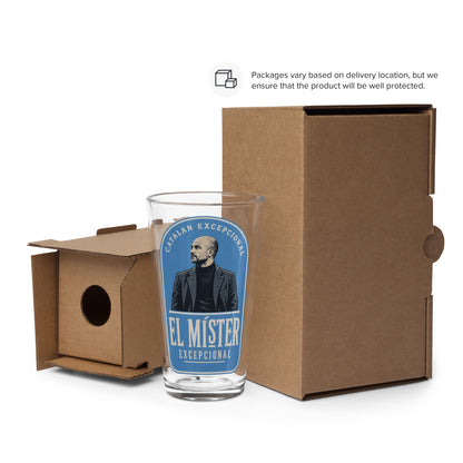 El Mister Pep Pint Glass