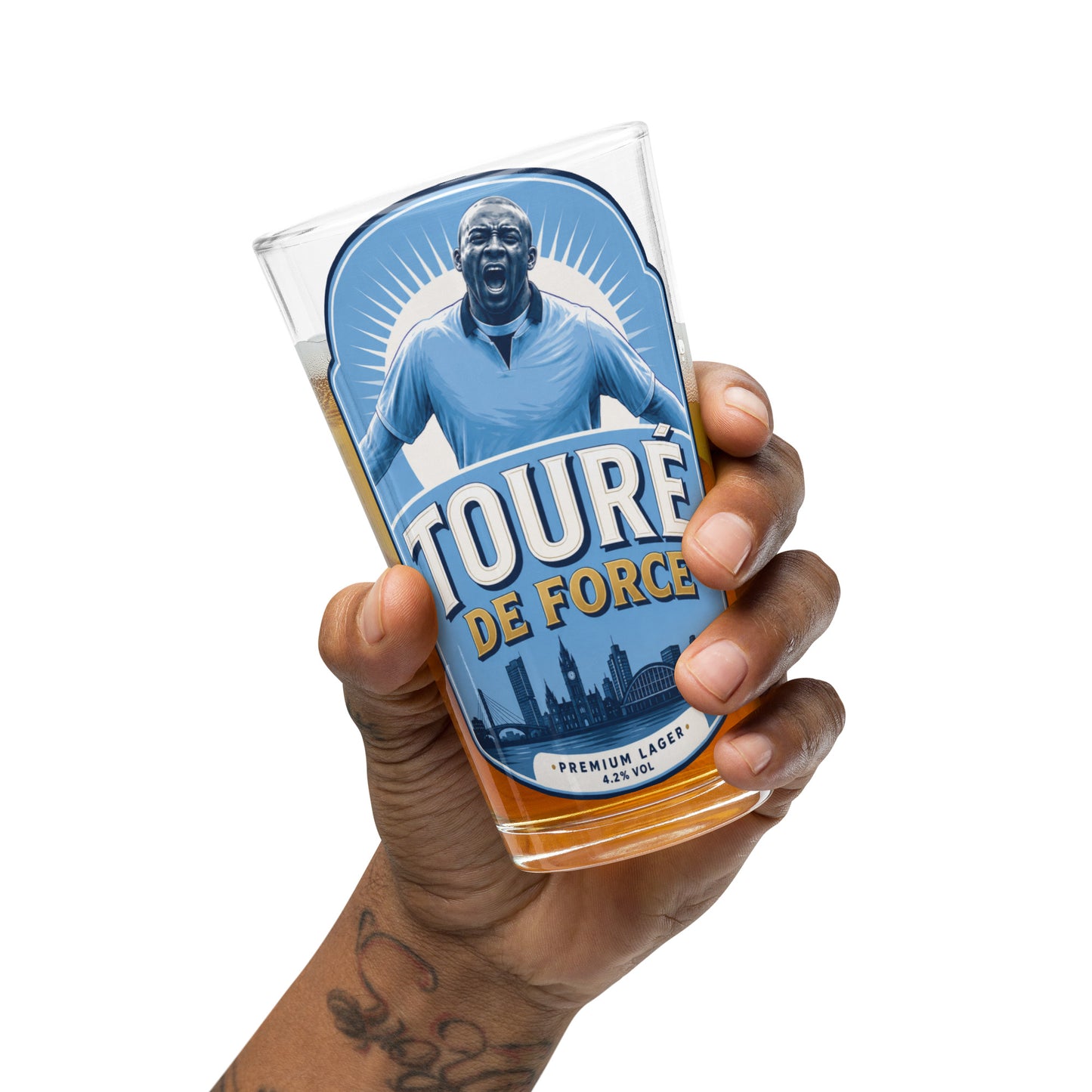 Toure De Force Pint Glass