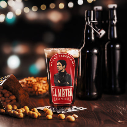 El Mister Arteta Pint Glass