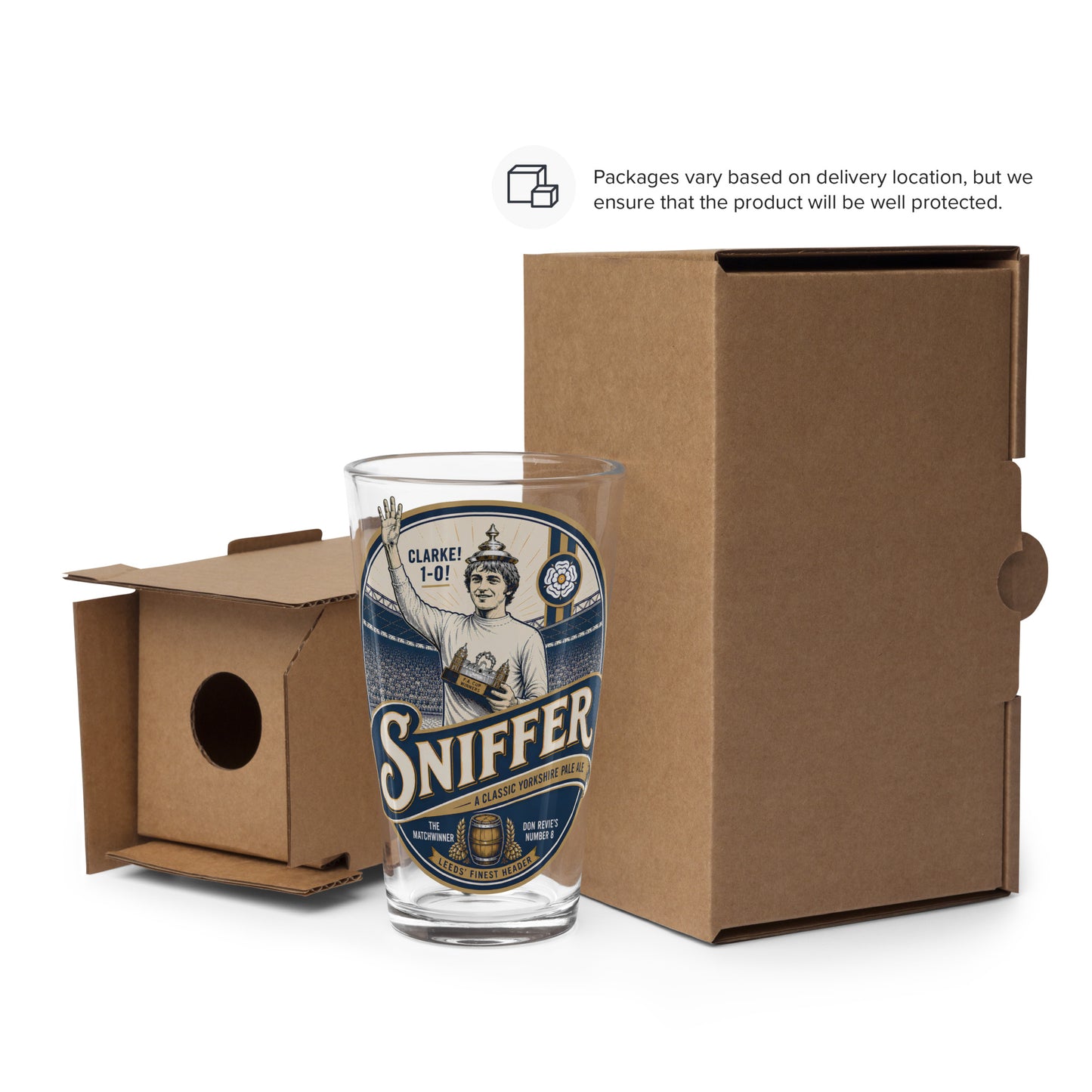 Sniffer Clarke Pint Glass