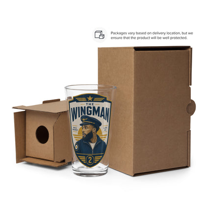The Wingman Pint Glass