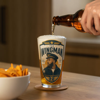 The Wingman Pint Glass