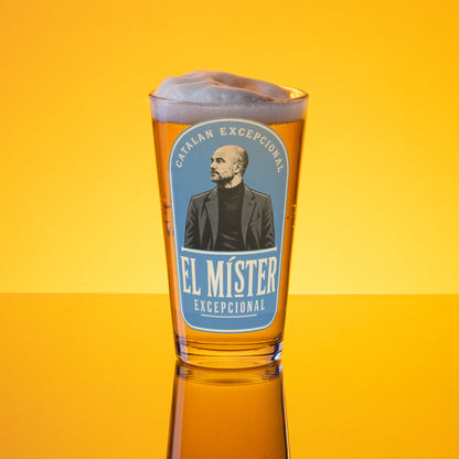 El Mister Pep Pint Glass
