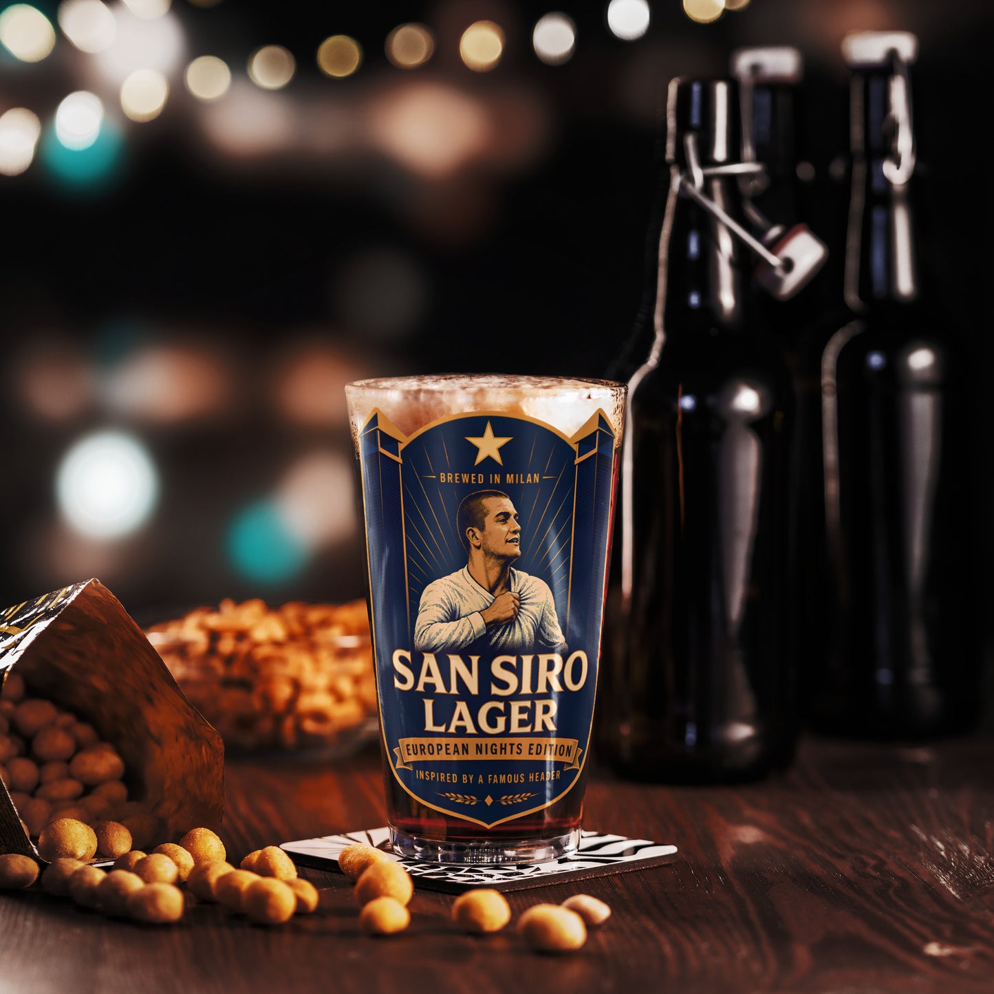 San Siro Lager Pint Glass