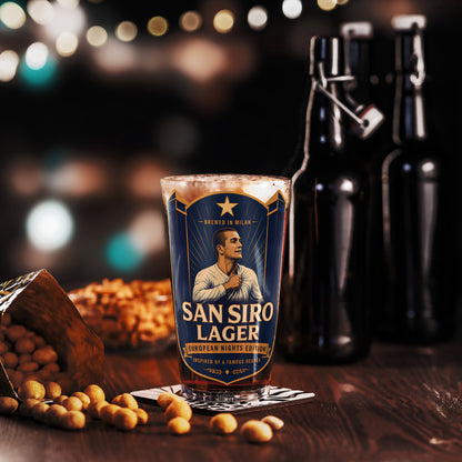 San Siro Lager Pint Glass