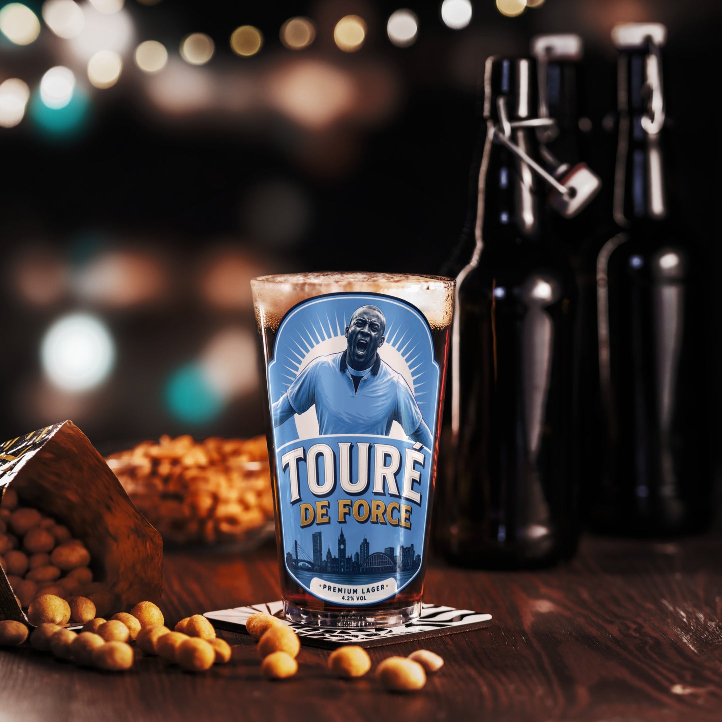 Toure De Force Pint Glass