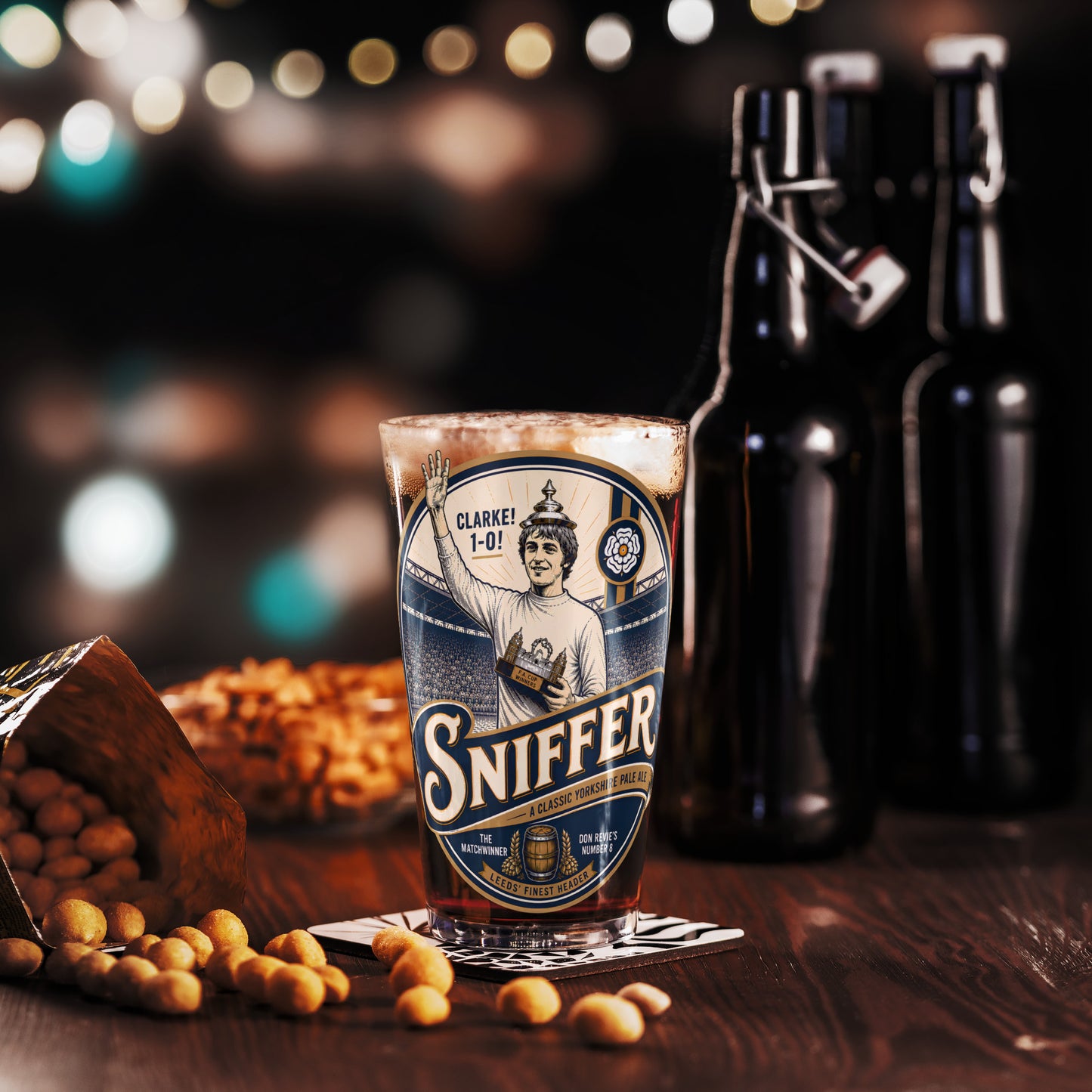 Sniffer Clarke Pint Glass
