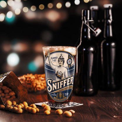Sniffer Clarke Pint Glass