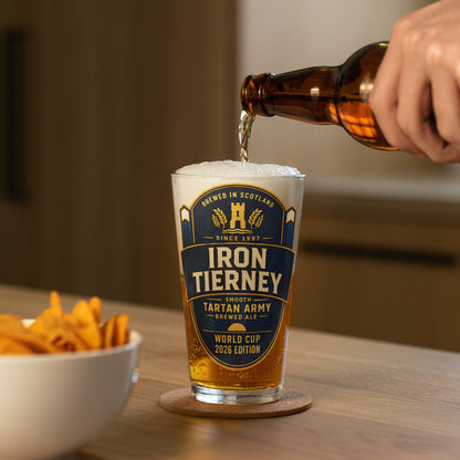 Iron Tierney Pint Glass