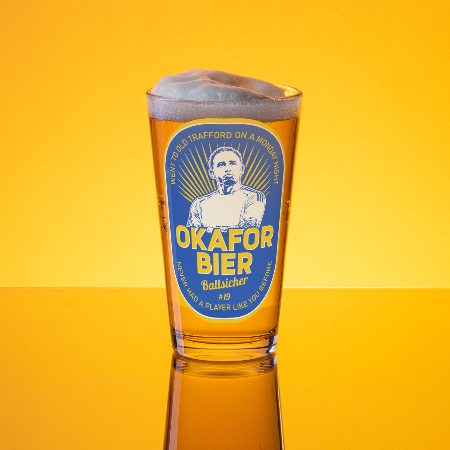 Okafor Bier Pint Glass