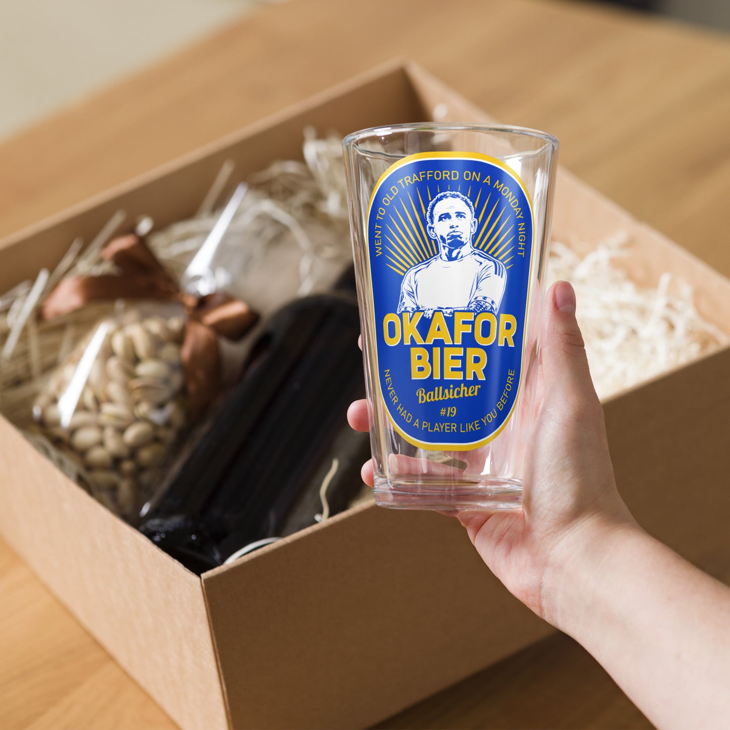 Okafor Bier Pint Glass