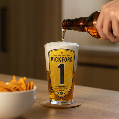 Jordan Pickford England Pint Glass