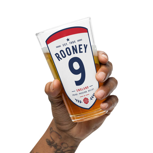 Wayne Rooney England Pint Glass