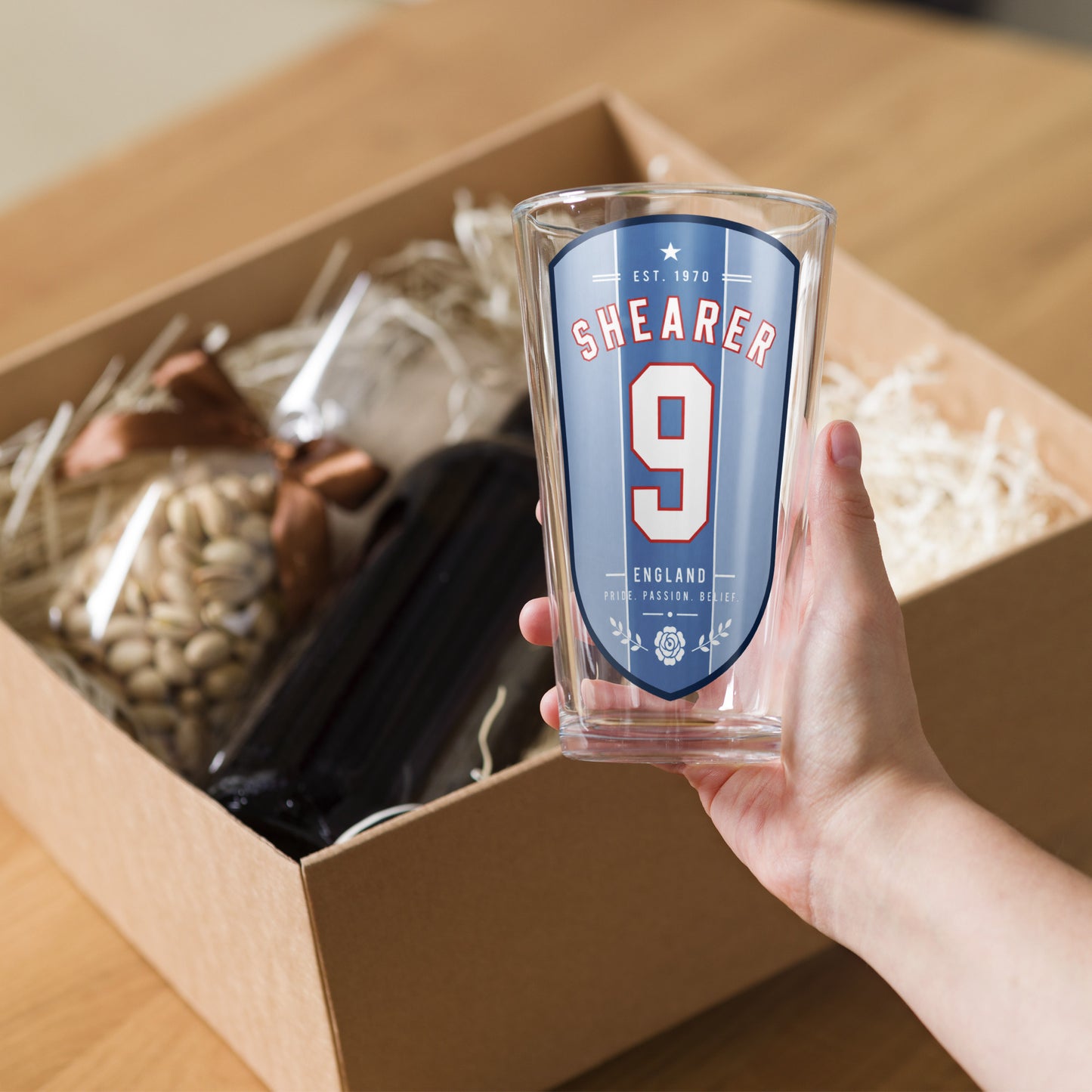Alan Shearer England Pint Glass