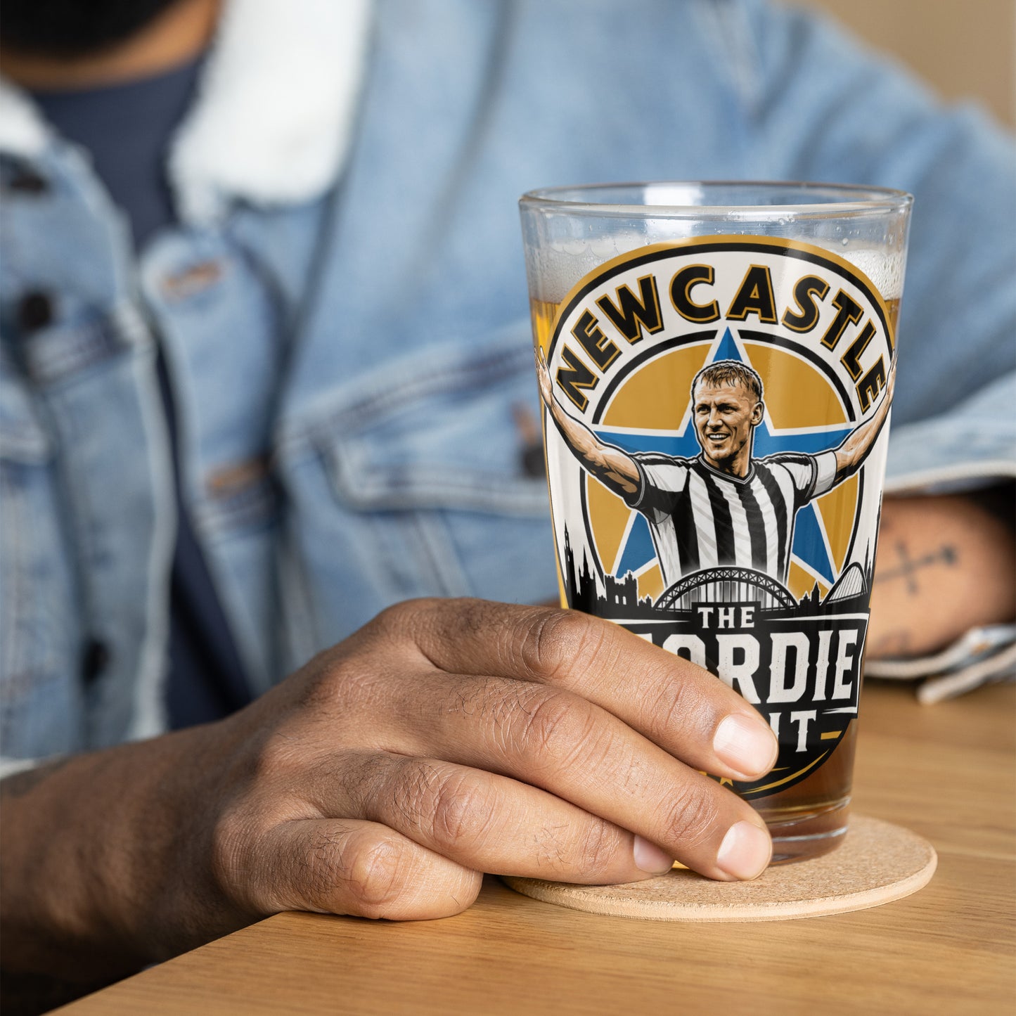 Geordie Giant Pint Glass